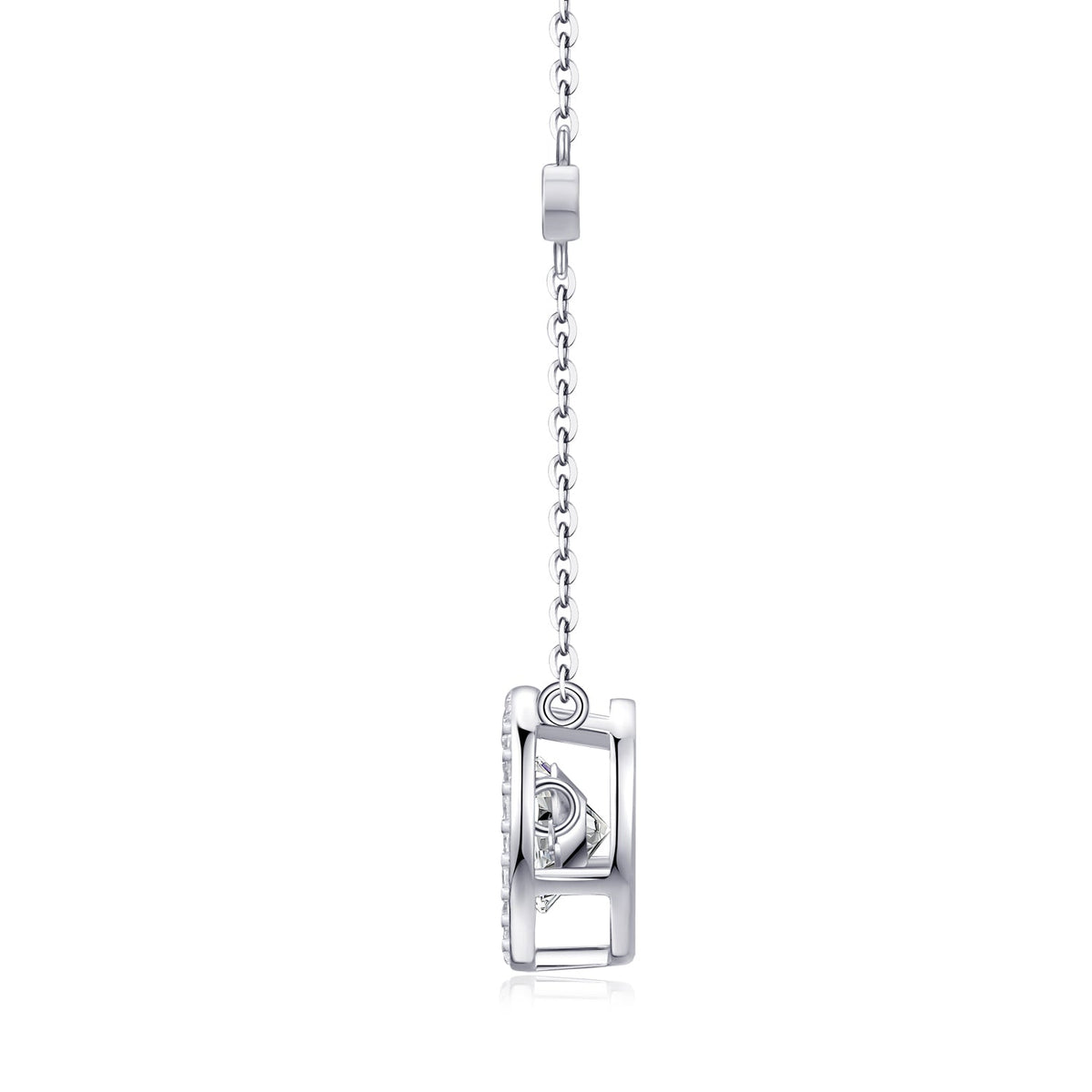 Mobius Necklace - A Fashionable And Light Luxury Jewelry Pendant Necklace Set With Top-quality Moissanite, S925 Silver Plated Platinum